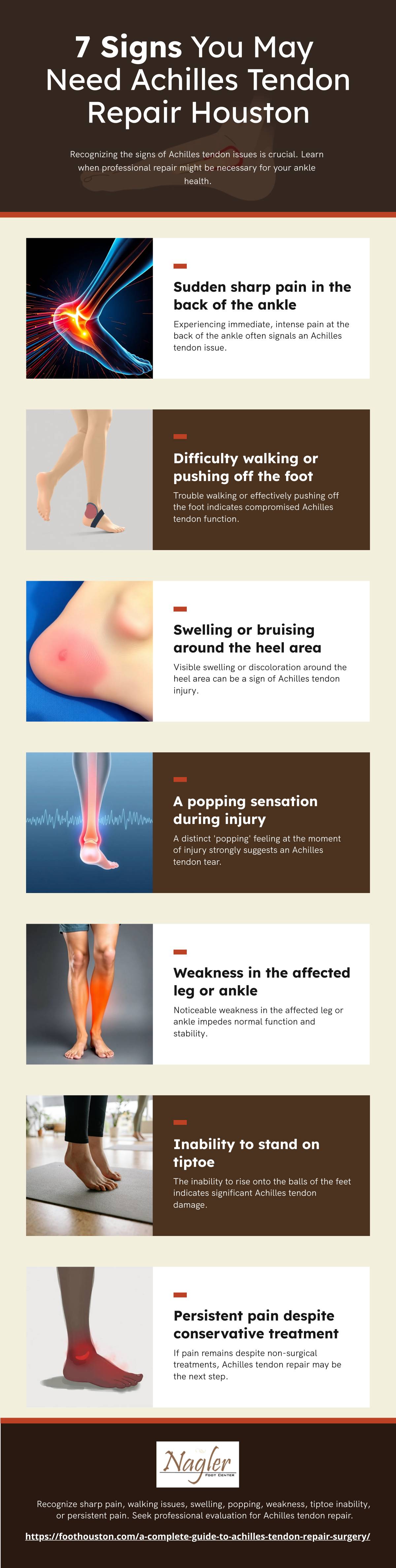 7 Signs You May Need Achilles Tendon Repair Houston